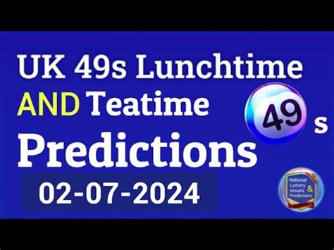Search UK 49s Lunchtime Past Predictions ¦ infolinity.com.